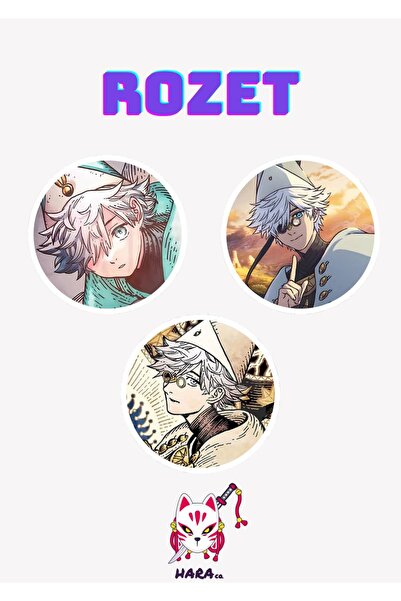 Hara Company Witch Hat Atelier Animesi Qifrey Rozet Seti / Çanta Süsü