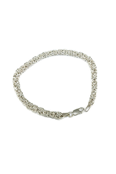 NO BRAND Brățară de argint tip byzantin rege 20cm 13gr
