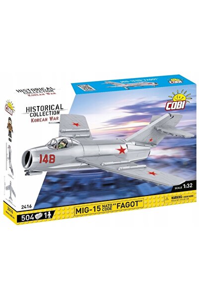 NO BRAND Cobi-2416 Mig-15 Cod NATO "Fagot"504 Blocuri de construcție avion