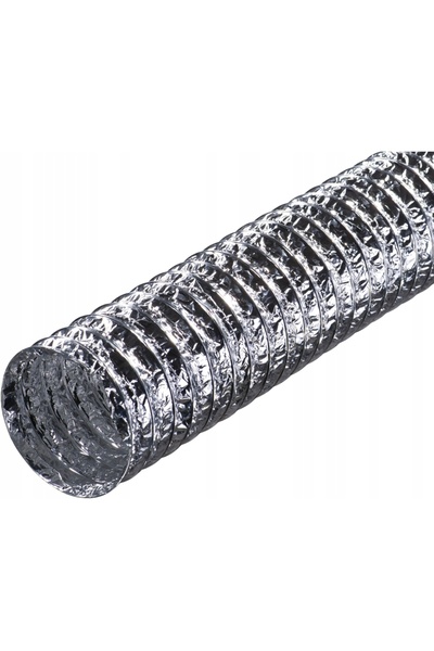 NO BRAND Tub flexibil termoizolant cu canal 140 °   C 200 Mm/10M Aluminiu Alu...