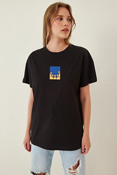 H&GHAMLEGİYİM Μπλουζάκι Unisex με σχέδιο από πάπια Oversize