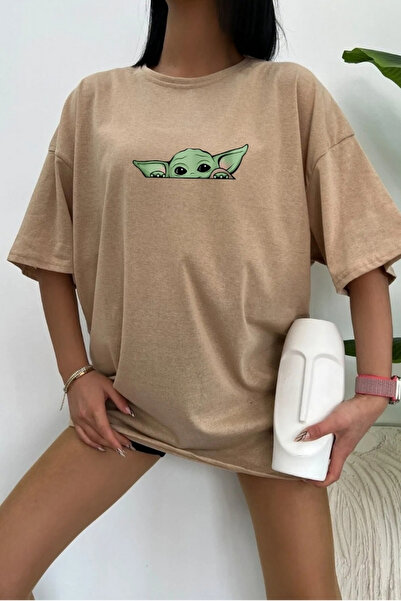 yombaa Κοντομάνικο μπλουζάκι Master Yoda Star Wars με λαιμόκοψη