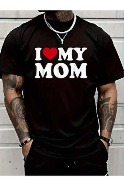 799 100% Cotton Gifts I Love My Mom T-Shirt Women's Men Graphic Tee