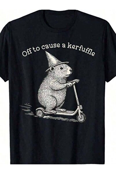 799 Whimsical Capy Wizard Off To Cause A Kerfuffle Capybara-Shirt