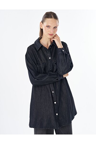 KYR Washable Double Pocket Denim Tunic Anthracite
