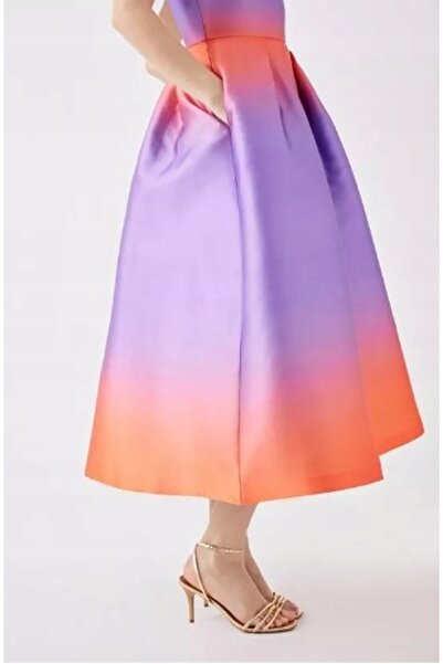 NO BRAND Rochie de cocktail florală cu design ombre Debut Londra 34