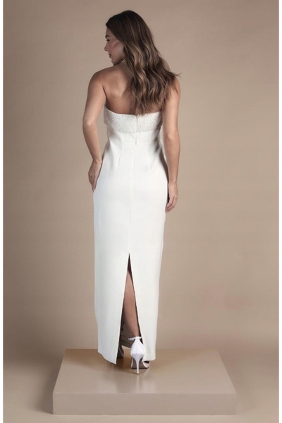 NO BRAND Rochie de mireasă clasică cu funde, decorațiuni tip capă, Coast 46