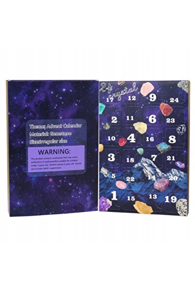 NO BRAND Calendar de Advent cu 24 de zile - Cristale, Minerale, Pietre prețioase
