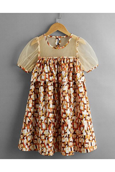 NO BRAND Rochie din plasă cu imprimeu, trapezoidală Shein 110