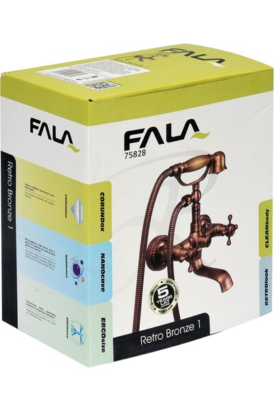 FALA 75828 BATERIE DE PERETE DIN BRONZ, ROBINET DIN BRONZ ANTIC, BRONZ RETRO 1