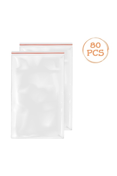 OEM Pungi ziplock depozitare, model ziplock, transparent, 8x12cm, 80 bucăți –...