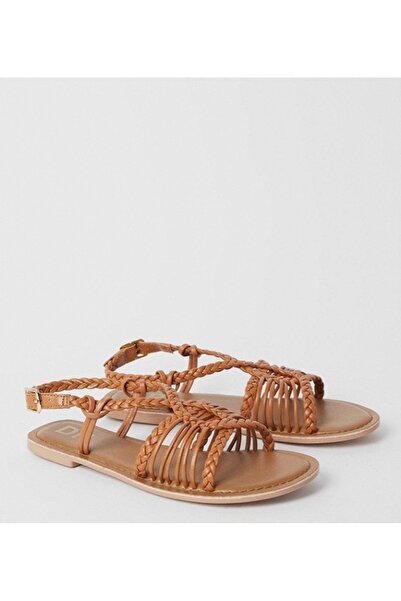 NO BRAND Sandale clasice maro cu cataramă împletită Dorothy Perkins 42