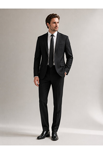 Generic OrientC Men's Suit Black Slim Fit 2-Piece Suit Set – Ideal for Eid Al...