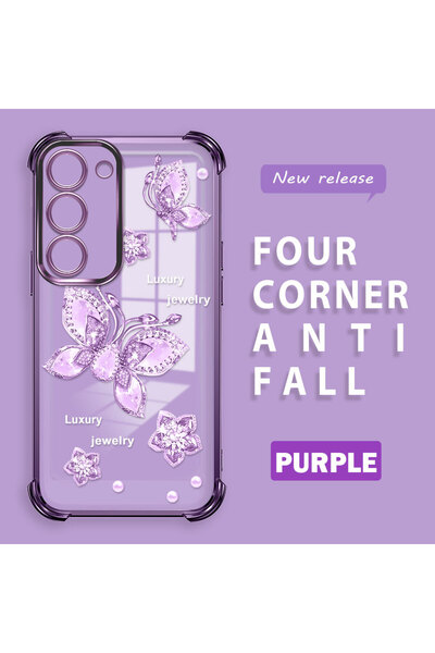 ucuc Samsung Galaxy S23 Compatible Transparent Back Four Corners Reinforced I...