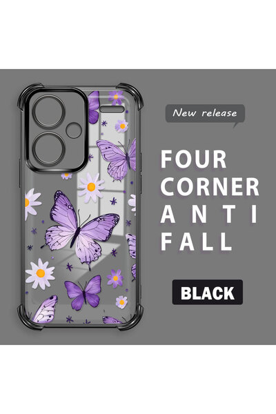 ucuc Redmi Note 13 Pro Plus 5g Compatible Transparent Back Four Corners Reinf...