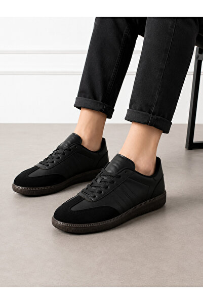 eformoda by emre yılmaz Black Unisex Women's Men's Striped Comfortable Sole C...