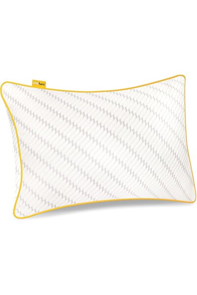 OEM Pernă Ortopedică Albă din Spumă cu Memorie, Răcoritoare, Ergonomică 71x43 cm