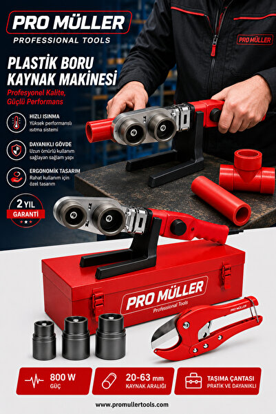 Pro Müller Alman Profesyonel Metal Mini Çantalı Pvc Plastik Boru Kaynak Makin...