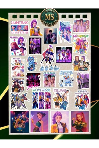 Yıldızan Kpop Demon Hunter Sticker Set – 25 Pieces |   3-5 cm |   Waterproof,...