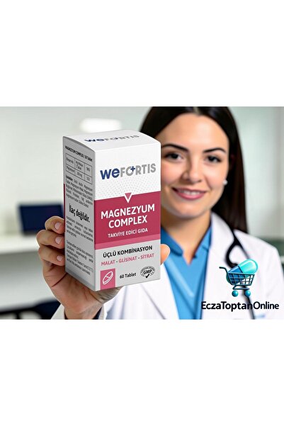 WEFORTİS MAGNEZYUM COMPLEX -3LÜ KOMBİNASYON (MALAT-GLİSİNAT-SİTRAT) 60 TABLET