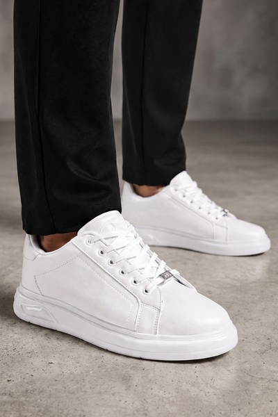 W WİPPER Men's Gel Sole Extra Comfortable Daily Sports Shoes Thick Sole Lace-...