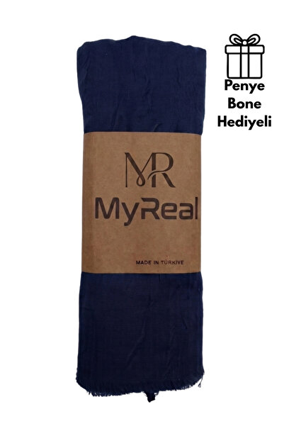 MyReal Bamboo Kraş Shawl - Non-Ironing Natural Texture (90X200 cm)