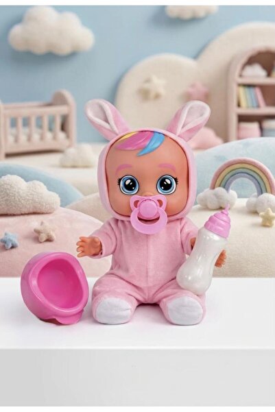 Tıfıl Toys Konuşan ve Gözyaşı Döken Kolları ve Kafası Et Bebek Peluş Tulumlu ...