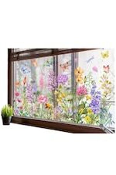 OEM Autocolant fereastra, motive florale, 30cm