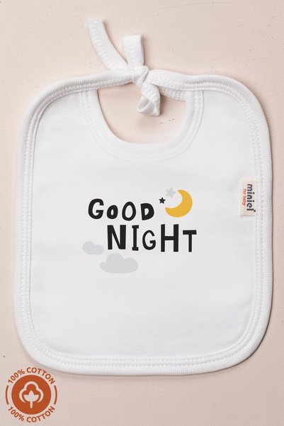 Miniel Baby Boy Newborn Combed Cotton 100% Cotton Printed Tie-On Baby Bib Set of 6