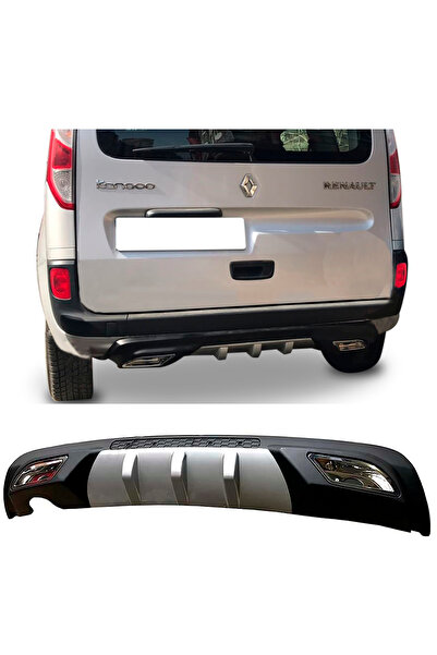 HasAkman Renault Kangoo Difüzör Difizör Gri + Kare Egzoz Görünüm C Tip