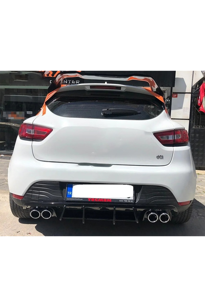HasAkman Renault Clio 5 Difüzör Lüx Tip İthal Ultra Parlak Siyah Difizör