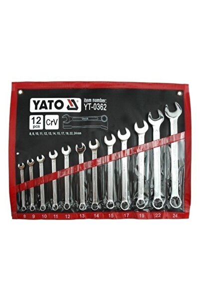 VOREL by YATO Chei fixe. Set de 12 piese, 8-24 mm, POLER. YATO