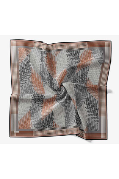 Silk Home وشاح ناعم باللون الرمادي