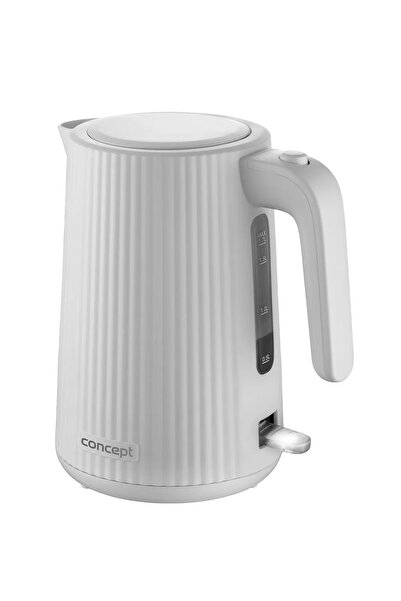 CONCEPTATERNA Fierbător electric alb striat, capacitate 1,7l, putere 2200W, c...