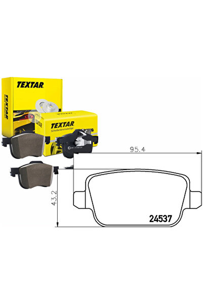 TEXTAR Plăcuțe de frână spate FOCUS II MONDEO IV