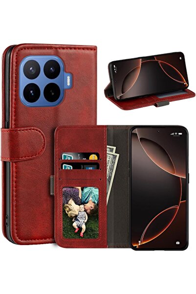 m.tk moveteck Xiaomi Mi 17T Pro Uyumlu Kılıf 360 Tam Kaplar Deri Dokulu Kapak...