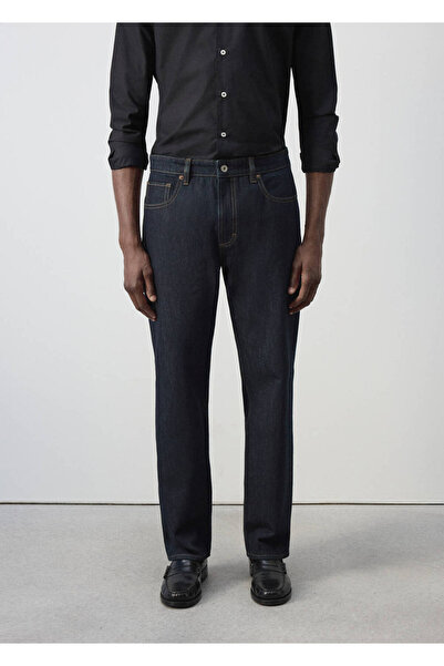 MANGO Man Koyu yıkamalı Moby relaxed fit jean