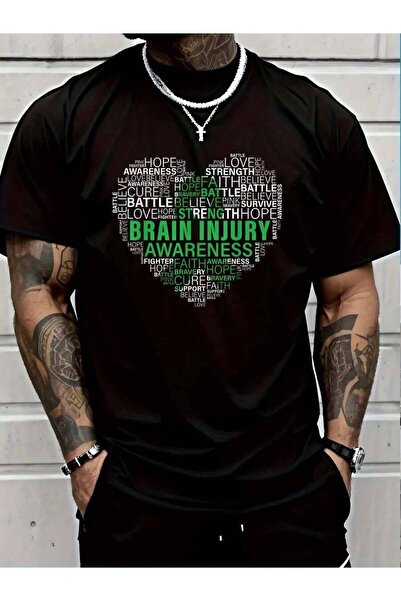 NOURAM 100% Cotton Brain Injury Awareness Fighting Hope Support Strong Warrio...