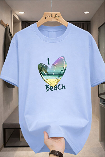 Pink Sky Premium Oversize T-Shirt 100% Cotton Unisex Comfortable Fit Trending...