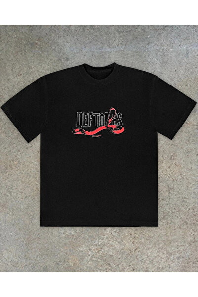 Grafftee Clothing Deftones Snake Printed Unisex Oversize T-Shirt