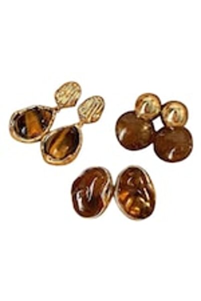 OEM Cercei dama, set 3 perechi, eleganti, multicolor
