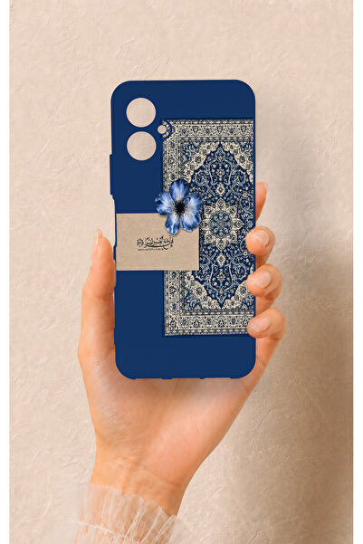 Vip Case Omix X5 Uyumlu Mavi Etnik Halı Desenli Silikon Kılıf