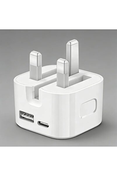 Generic شاحن PD ثنائي المنفذ بقوة 35 واط |   محول حائط USB بمعيار المملكة الم...