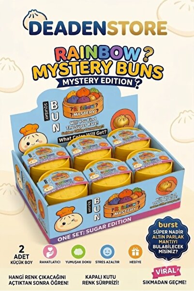 Squishy Bun 2Lİ Squishy Dumpling Antistres Oyuncak Mantı (Küçük Boy - 5.5 cm)
