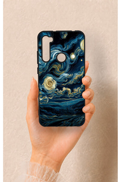 Vip Case Redmi Note 8 Uyumlu Yıldızlı Gece Desenli Silikon Kılıf
