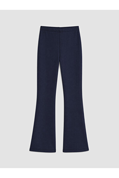 LC Waikiki Navy Blue Girls' Spanish Style Soft Touch Leggings