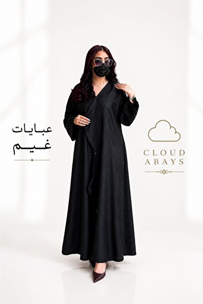 could store عباية دبي..من غيم ..نص كلوش قماش منقوش وراقي