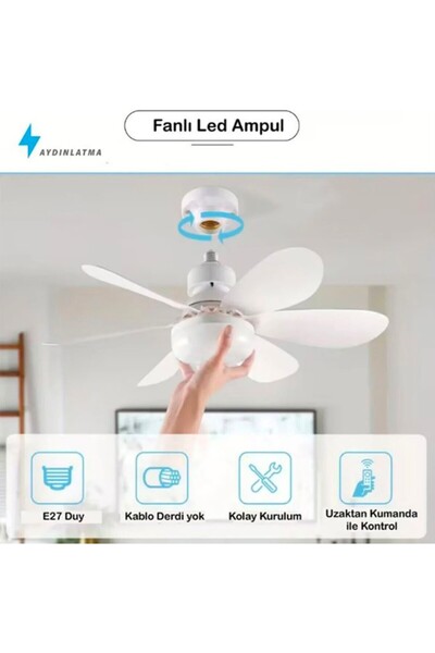 3mgsm Pervaneli Fanlı LED Ampul