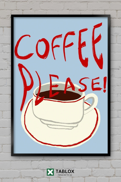 TABLOX Coffee Please Coffee Minimal Design Cafe Kitchen Decorative Mdf Table ...