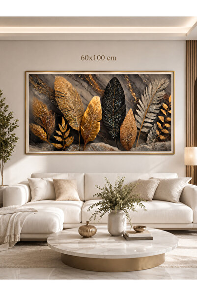 Genel Markalar 60x100 cm Dekoratif Kanvas Tablo – Modern Salon, Oturma Odası,...